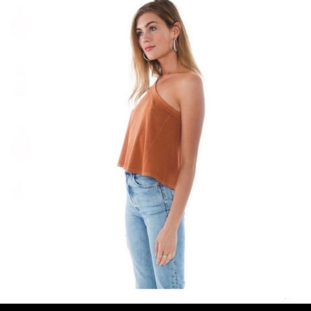 we the free aubry one shoulder crop tee - Picture 6 of 13